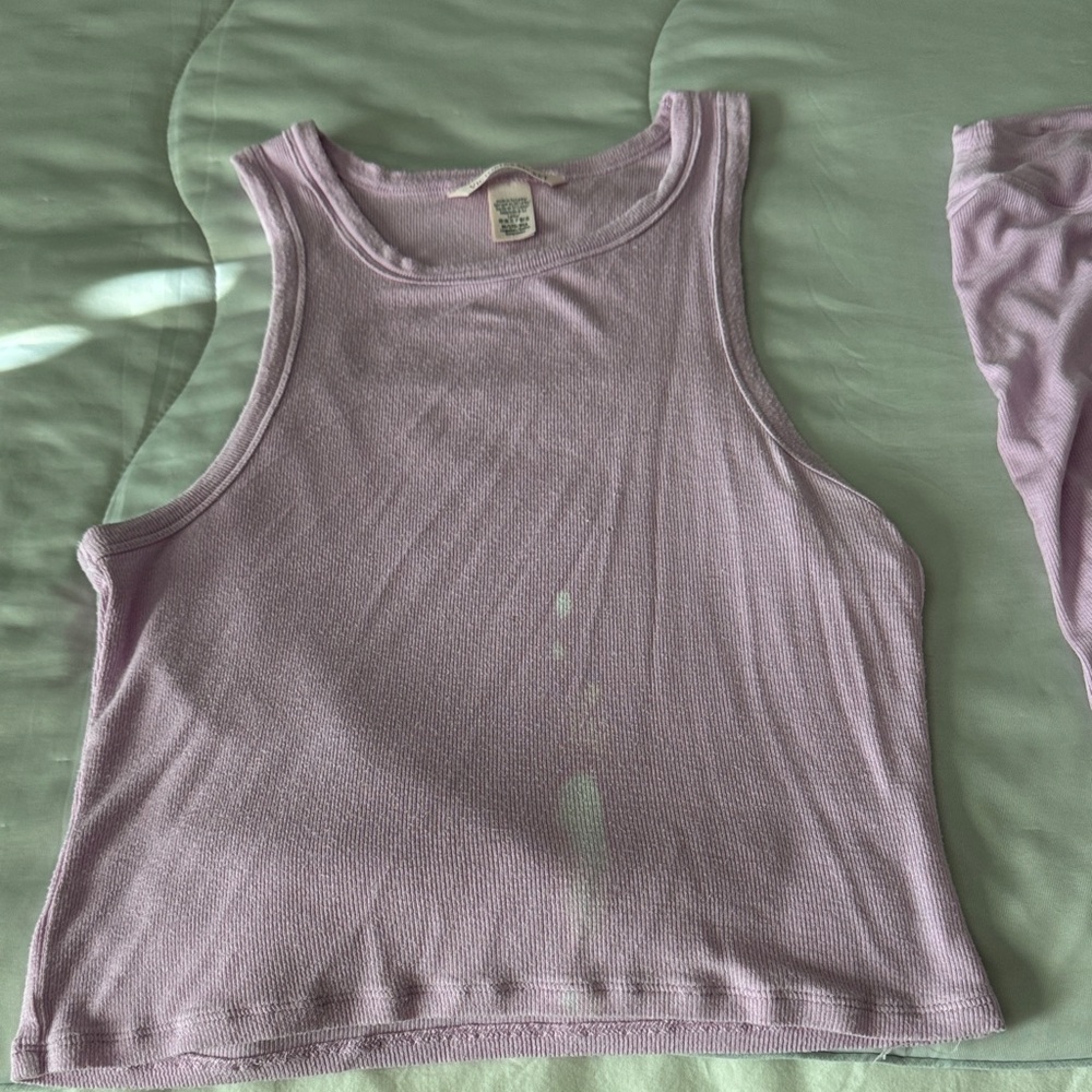 Victoria's Secret Light Pink  Tank Top and Pants Super Soft Pajama Set